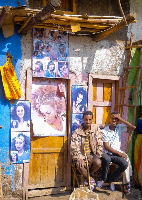 Hairdresser of an Ethiopian village
