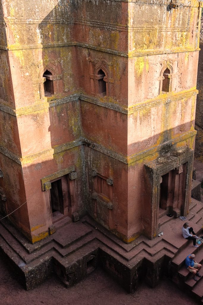 a view from the top: Biete Giyorgis Church